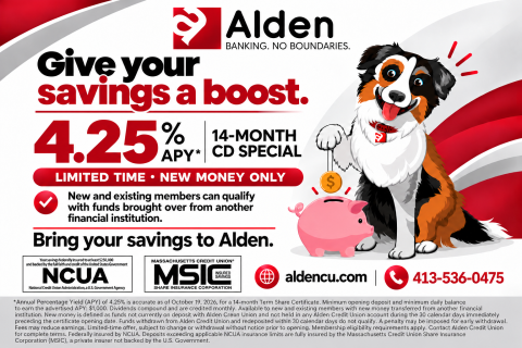 Earn 4.25% APY with Our 14-Month Certificate Special!*